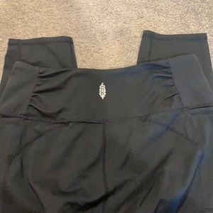 Free people movement black cropped leggings